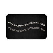 Spray Tan Artist Tent Mat | Bronze Boss | Airbrush Tanning Accessories | Mobile Airbrush Tanning | Overspray Anti-Slip | Custom Bath Mat | BRONZE BOSS LLC