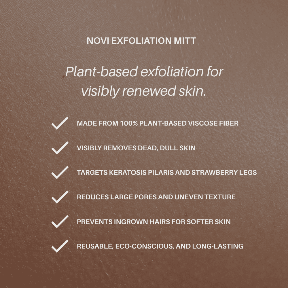 Novi (Plant-Based Exfoliation Mitt) | BRONZE BOSS LLC