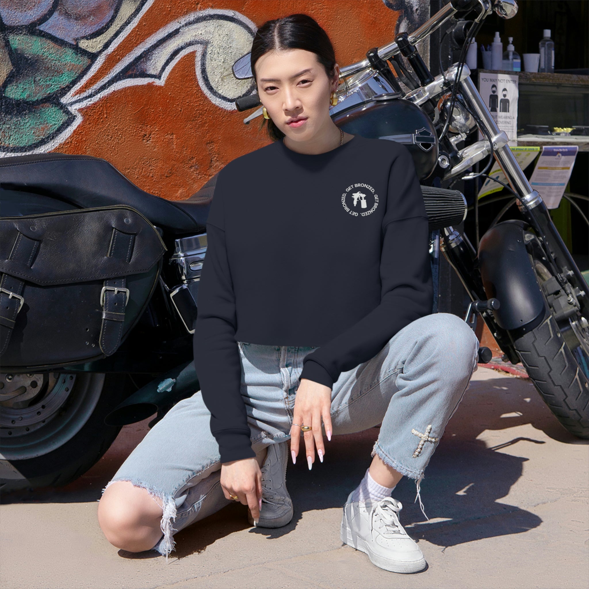 Crop Sweatshirt | Get Bronzed