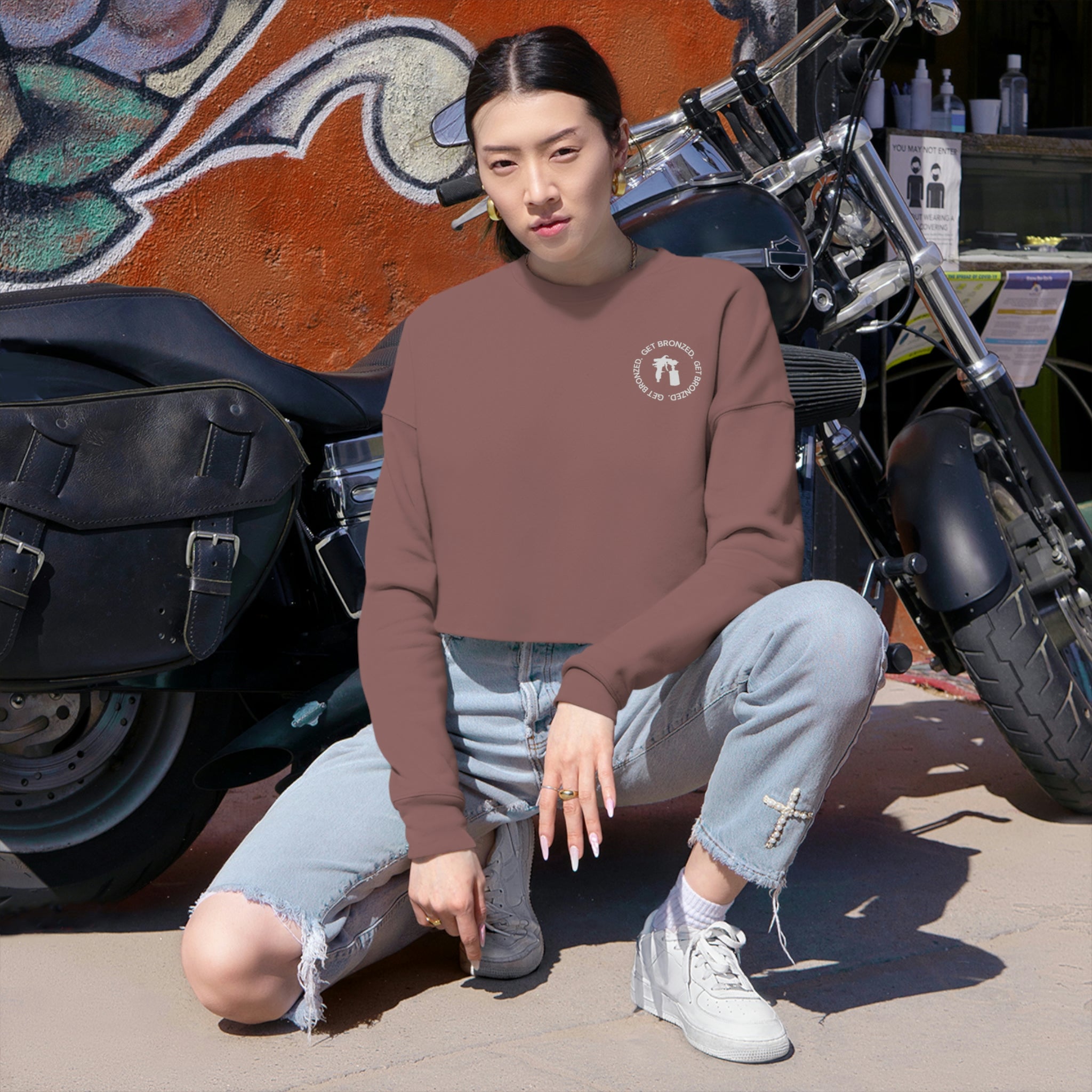Crop Sweatshirt | Get Bronzed